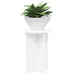 Suport pentru plante 2 pcs Alb Ø29,5 x 40 cm Lemn prelucrat - WALTI WALTI