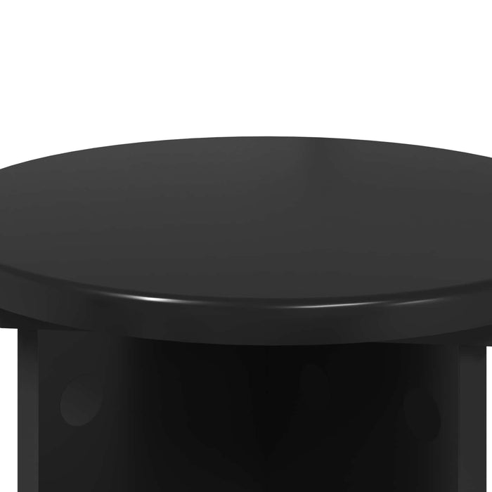 Suport pentru plante 2 pcs Negru Ø29,5 x 40 cm Lemn prelucrat - WALTI WALTI