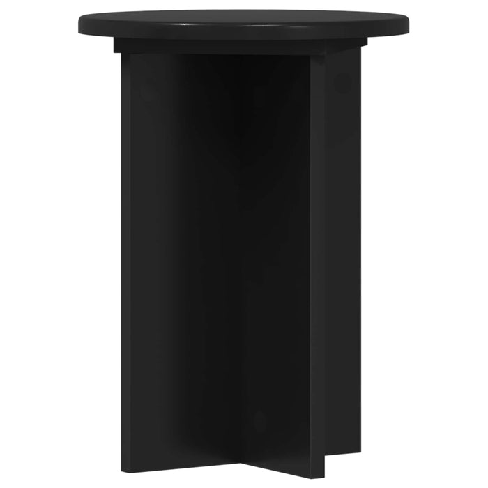 Suport pentru plante 2 pcs Negru Ø29,5 x 40 cm Lemn prelucrat - WALTI WALTI