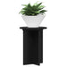 Suport pentru plante 2 pcs Negru Ø29,5 x 40 cm Lemn prelucrat - WALTI WALTI