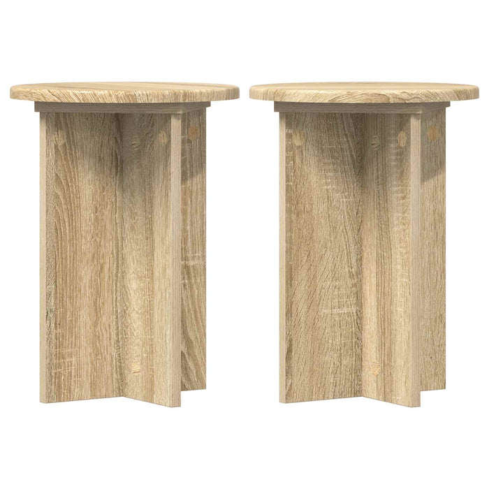 Suport pentru plante 2 pcs Stejar Sonoma Ø29,5 x 40 cm - WALTI WALTI