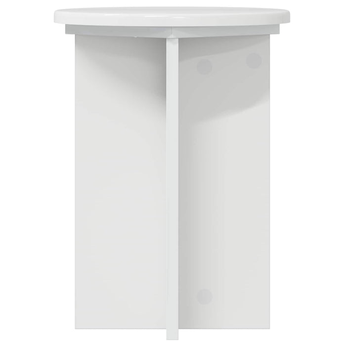 Suport pentru plante 2 pcs Alb foarte lucios Ø29,5 x 40 cm - WALTI WALTI