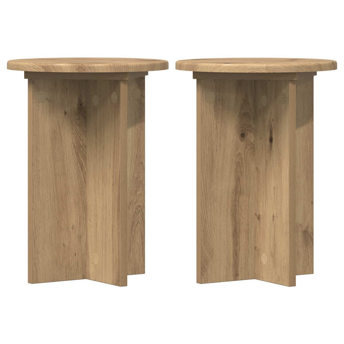 Suport pentru plante 2 pcs Stejar Artizanal Ø29,5 x 40 cm - WALTI WALTI
