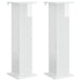 Suport pentru plante 2 pcs Alb foarte lucios Lemn prelucrat - WALTI WALTI