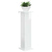 Suport pentru plante 2 pcs Alb foarte lucios Lemn prelucrat - WALTI WALTI