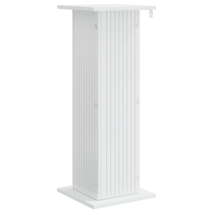 Suport pentru plante 2 pcs Alb foarte lucios Lemn prelucrat - WALTI WALTI