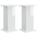 Suport pentru plante 2 pcs Alb foarte lucios Lemn prelucrat - WALTI WALTI