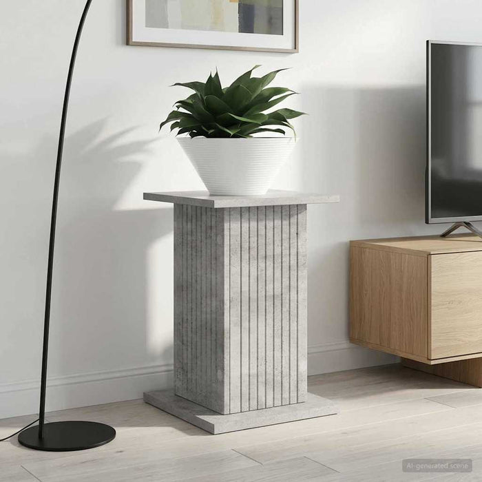 Suport pentru plante Gri Beton 30,5 x 30 x 43 cm Lemn prelucrat - WALTI WALTI