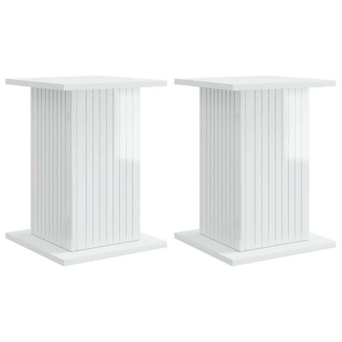 Suport pentru plante 2 pcs Alb foarte lucios 30,5 x 30 x 43 cm - WALTI WALTI