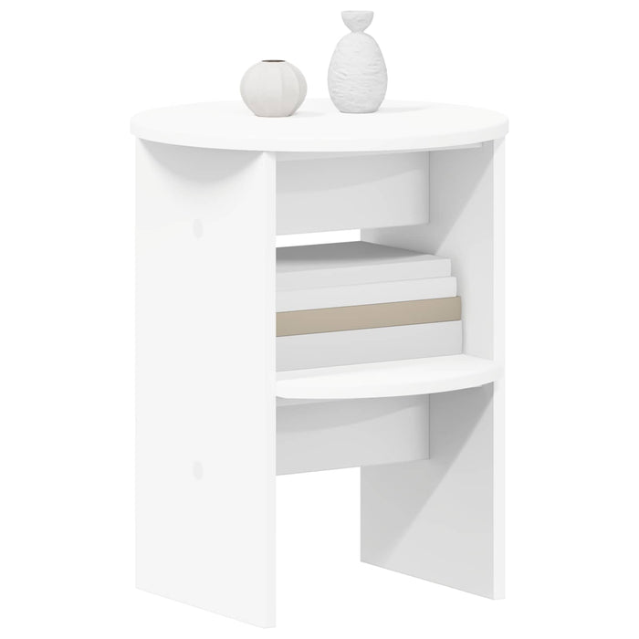 Dulap lateral 2 pcs Alb Ø40 x 50 cm Lemn prelucrat - WALTI WALTI
