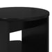 Dulap lateral 2 pcs Negru Ø40 x 50 cm Lemn prelucrat - WALTI WALTI