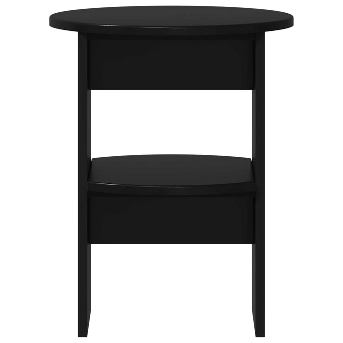 Dulap lateral 2 pcs Negru Ø40 x 50 cm Lemn prelucrat - WALTI WALTI