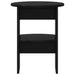 Dulap lateral 2 pcs Negru Ø40 x 50 cm Lemn prelucrat - WALTI WALTI