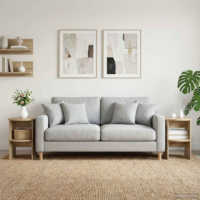 Dulap lateral 2 pcs Stejar Sonoma Ø40 x 50 cm Lemn prelucrat - WALTI WALTI