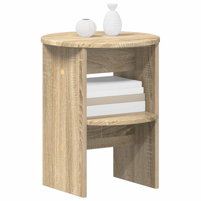 Dulap lateral 2 pcs Stejar Sonoma Ø40 x 50 cm Lemn prelucrat - WALTI WALTI