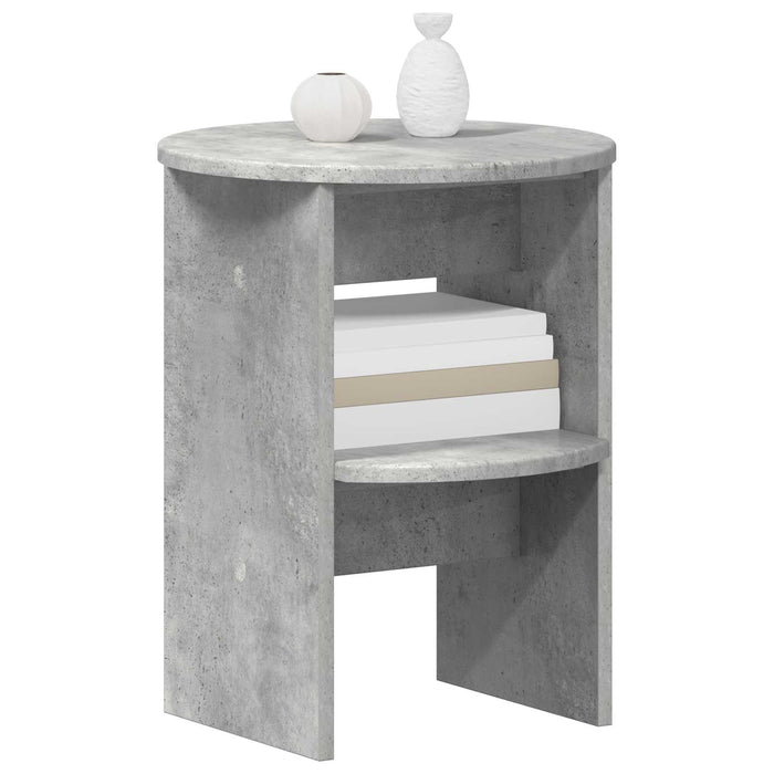 Dulap lateral Gri Beton Ø40 x 50 cm Lemn prelucrat - WALTI WALTI