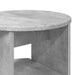 Dulap lateral 2 pcs Gri Beton Ø40 x 50 cm Lemn prelucrat - WALTI WALTI