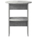 Dulap lateral 2 pcs Gri Beton Ø40 x 50 cm Lemn prelucrat - WALTI WALTI
