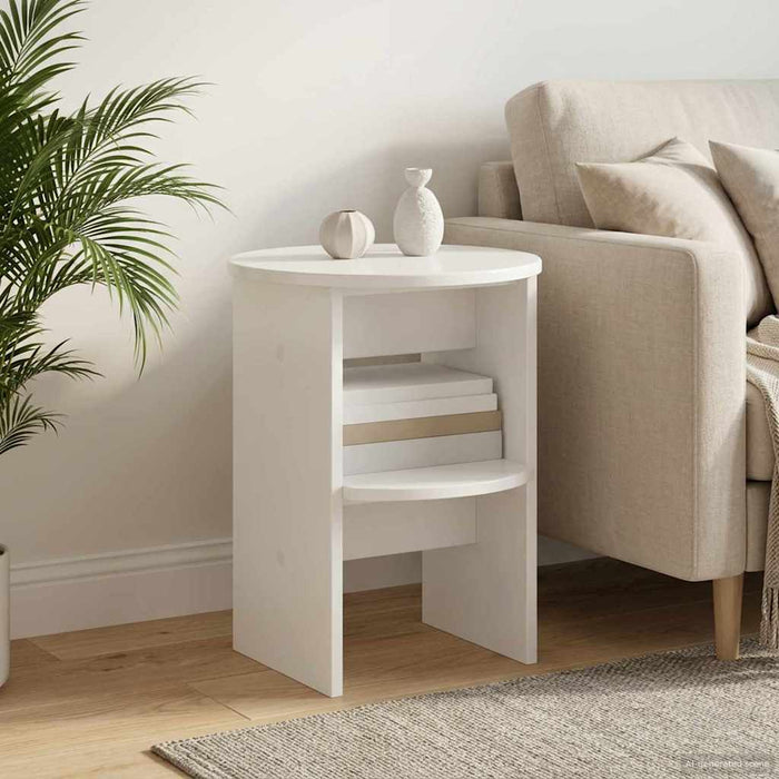 Dulap lateral Alb Lucios Ø40 x 50 cm Lemn prelucrat - WALTI WALTI