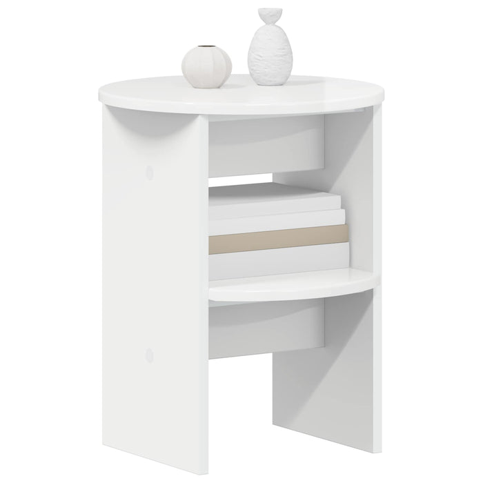 Dulap lateral Alb Lucios Ø40 x 50 cm Lemn prelucrat - WALTI WALTI