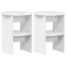 Dulap lateral 2 pcs Alb Lucios Ø40 x 50 cm Lemn prelucrat - WALTI WALTI