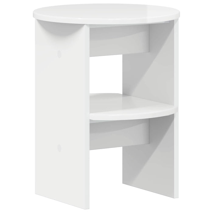 Dulap lateral 2 pcs Alb Lucios Ø40 x 50 cm Lemn prelucrat - WALTI WALTI