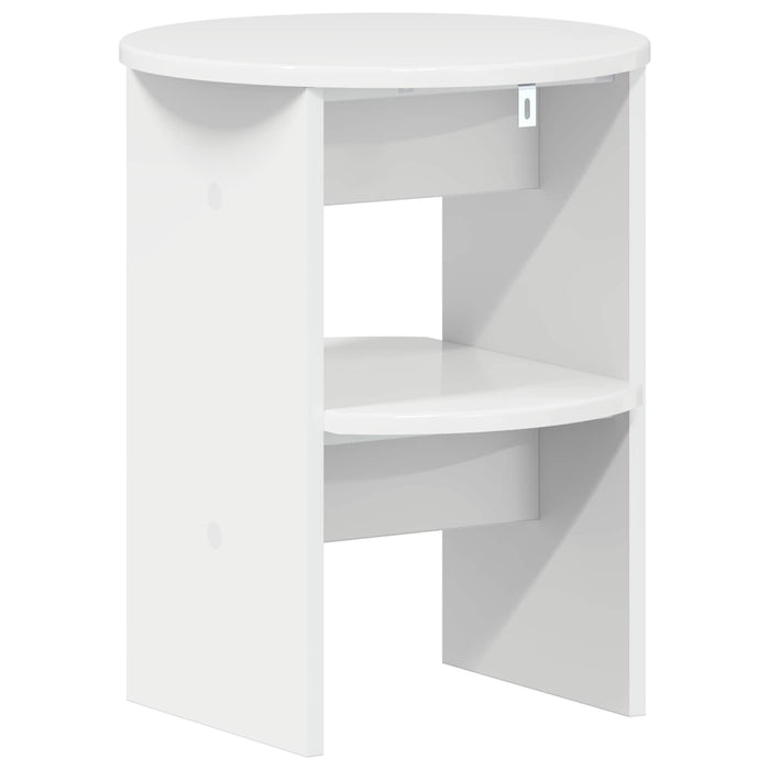 Dulap lateral 2 pcs Alb Lucios Ø40 x 50 cm Lemn prelucrat - WALTI WALTI