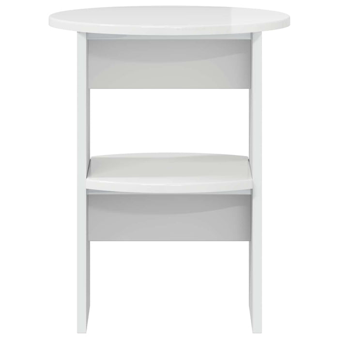 Dulap lateral 2 pcs Alb Lucios Ø40 x 50 cm Lemn prelucrat - WALTI WALTI