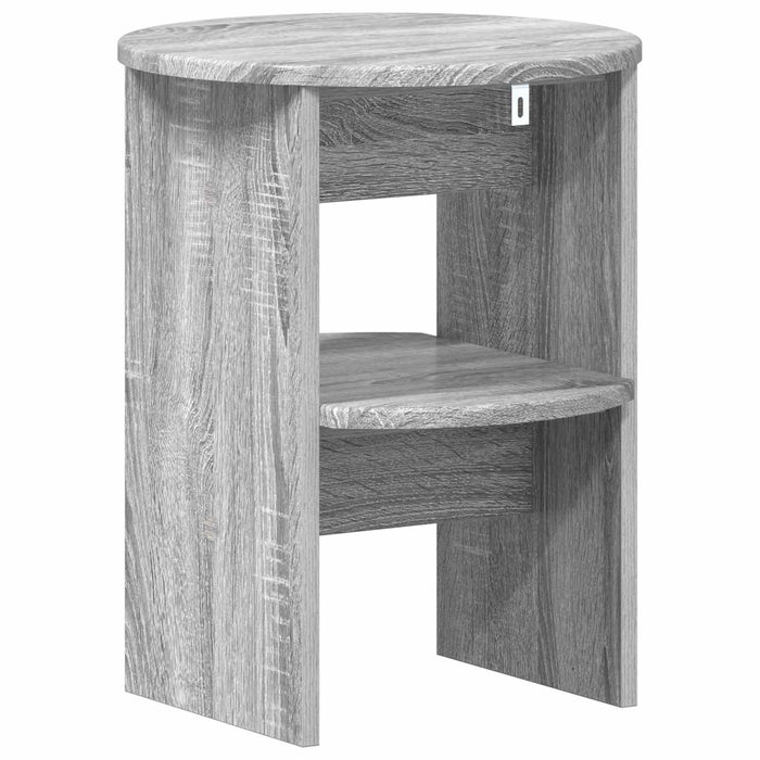 Dulap lateral 2 pcs Sonoma gri Ø40 x 50 cm Lemn prelucrat - WALTI WALTI