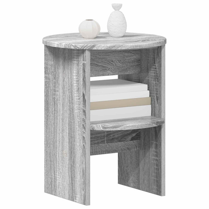 Dulap lateral 2 pcs Sonoma gri Ø40 x 50 cm Lemn prelucrat - WALTI WALTI