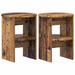 Dulap lateral 2 pcs Lemn vechi Ø40 x 50 cm Lemn prelucrat - WALTI WALTI