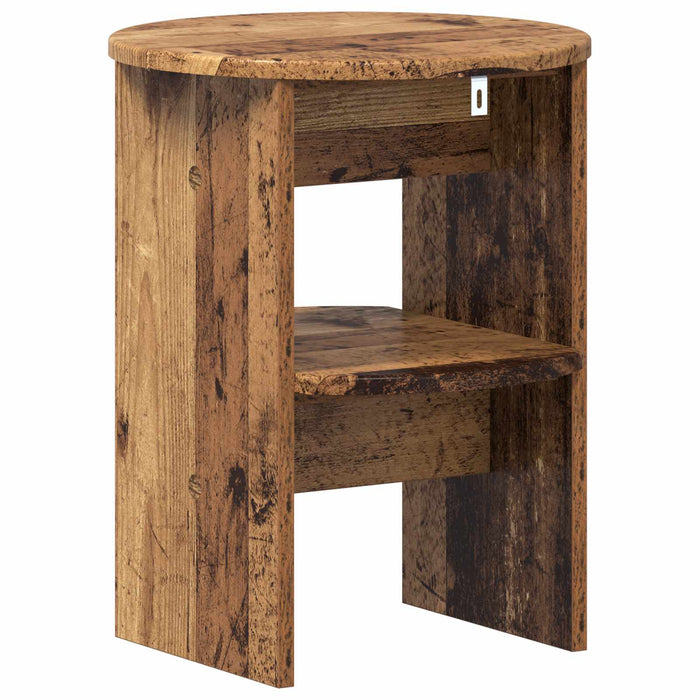 Dulap lateral 2 pcs Lemn vechi Ø40 x 50 cm Lemn prelucrat - WALTI WALTI