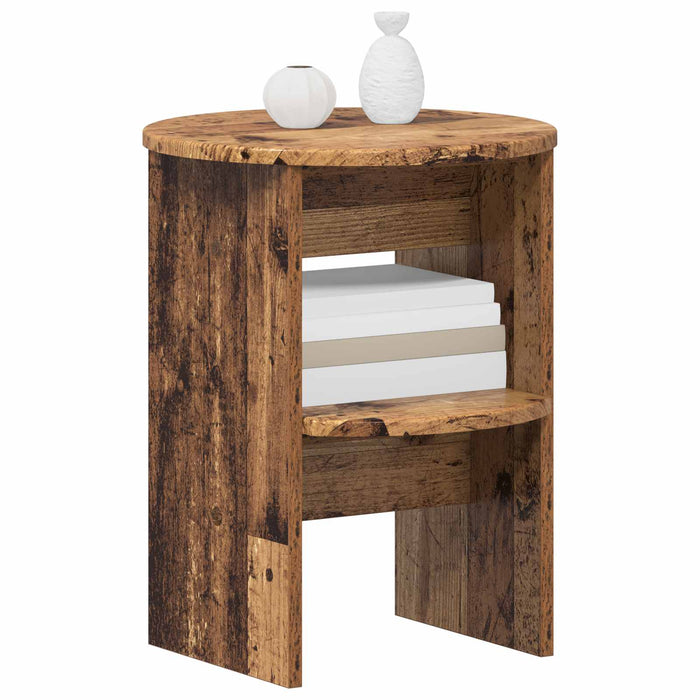 Dulap lateral 2 pcs Lemn vechi Ø40 x 50 cm Lemn prelucrat - WALTI WALTI
