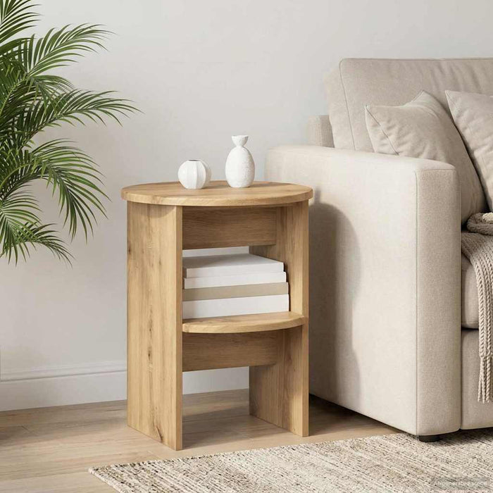 Dulap lateral Stejar Artizanal Ø40 x 50 cm Lemn prelucrat - WALTI WALTI