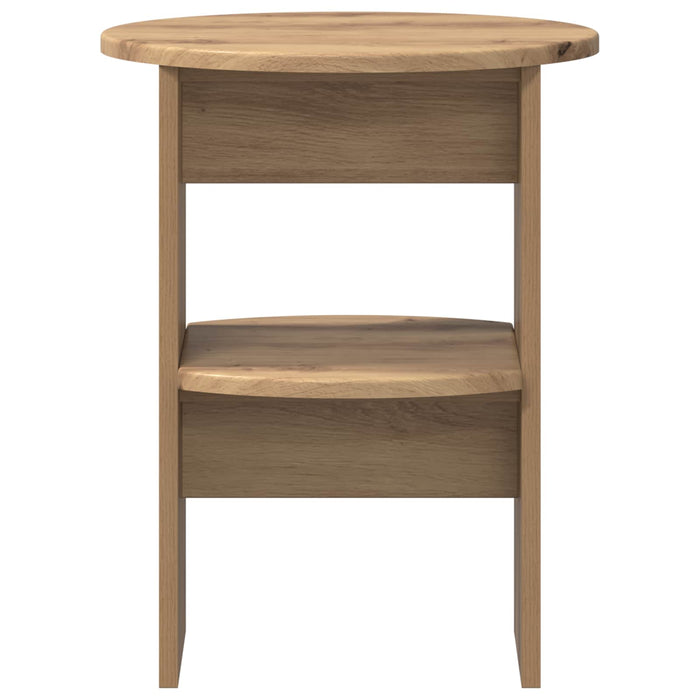 Dulap lateral 2 pcs Stejar Artizanal Ø40 x 50 cm Lemn prelucrat - WALTI WALTI