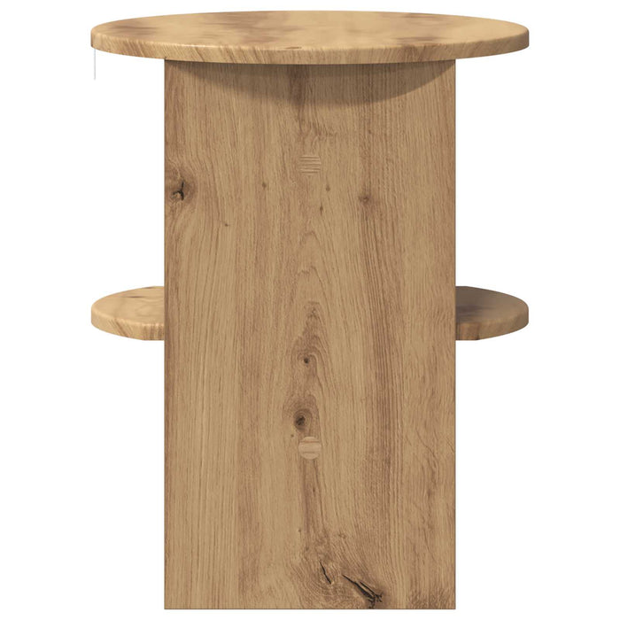 Dulap lateral 2 pcs Stejar Artizanal Ø40 x 50 cm Lemn prelucrat - WALTI WALTI