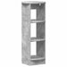 Dulap lateral Gri Beton 40 x 40 x 100 cm Lemn prelucrat - WALTI WALTI