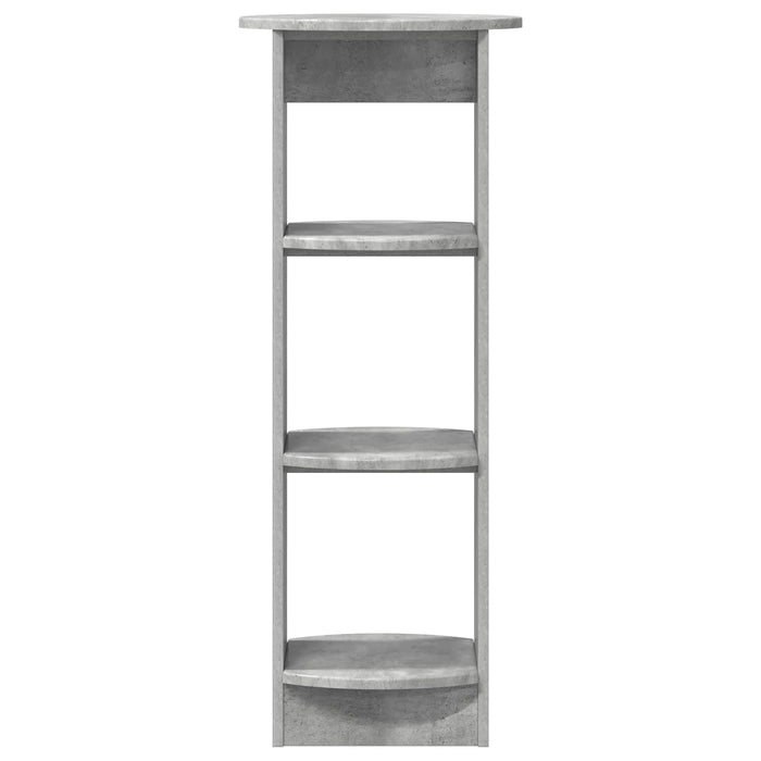 Dulap lateral Gri Beton 40 x 40 x 100 cm Lemn prelucrat - WALTI WALTI
