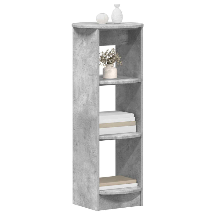 Dulap lateral Gri Beton 40 x 40 x 100 cm Lemn prelucrat - WALTI WALTI
