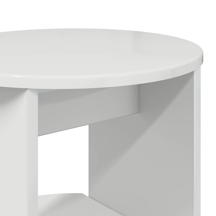 Dulap lateral Alb Lucios 40 x 40 x 100 cm Lemn prelucrat - WALTI WALTI