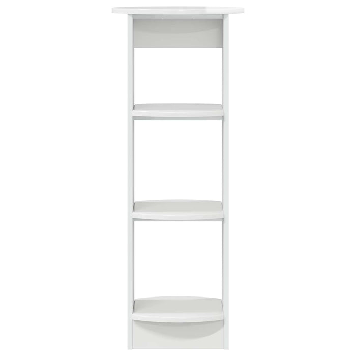 Dulap lateral Alb Lucios 40 x 40 x 100 cm Lemn prelucrat - WALTI WALTI