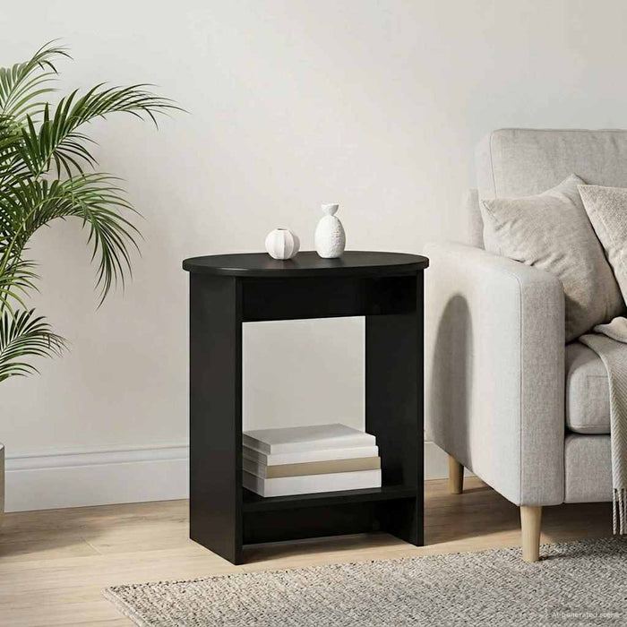 Masă laterală Negru 50 x 39,5 x 55 cm Lemn prelucrat - WALTI WALTI