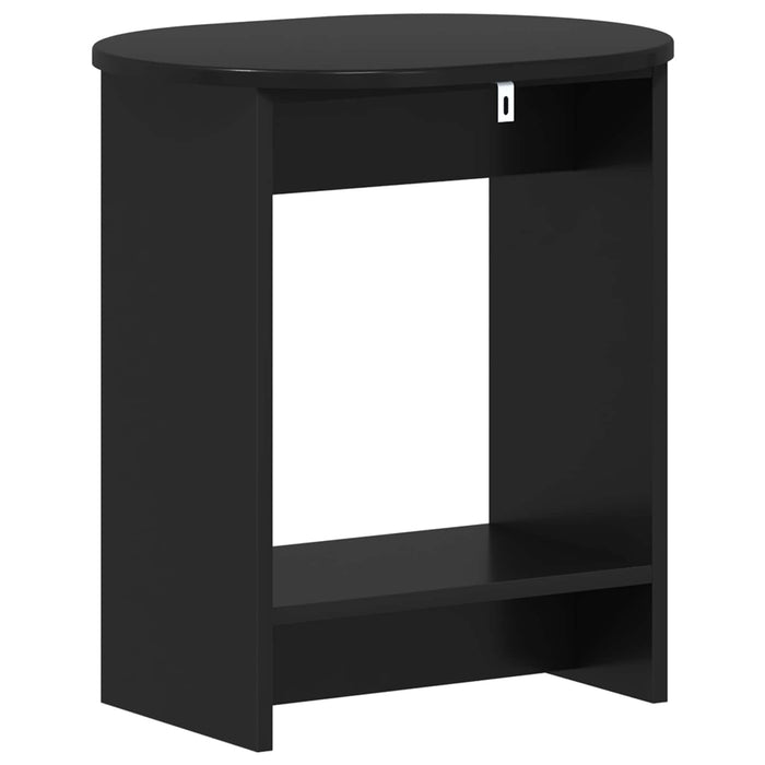 Masă laterală Negru 50 x 39,5 x 55 cm Lemn prelucrat - WALTI WALTI
