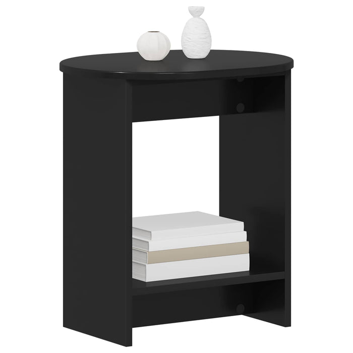 Masă laterală Negru 50 x 39,5 x 55 cm Lemn prelucrat - WALTI WALTI