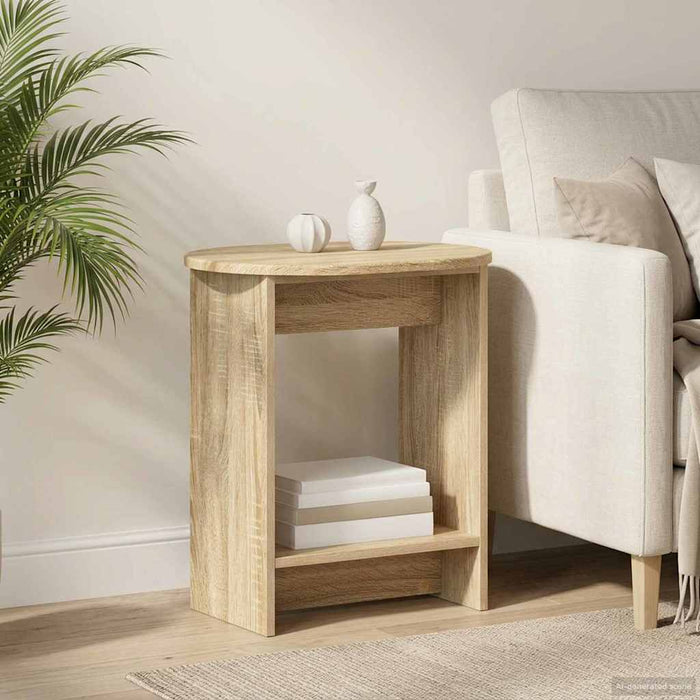 Masă laterală Stejar Sonoma 50 x 39,5 x 55 cm Lemn prelucrat - WALTI WALTI