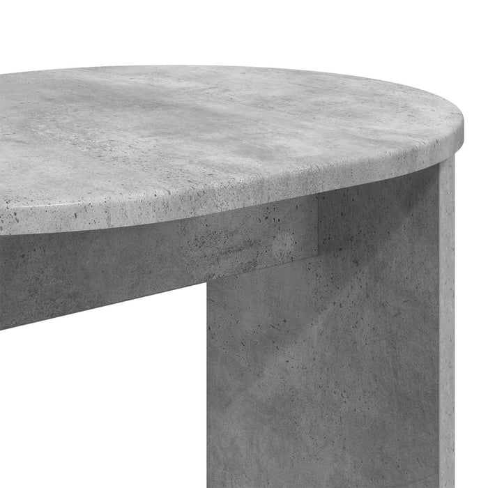 Masă laterală Gri Beton 50 x 39,5 x 55 cm Lemn prelucrat - WALTI WALTI