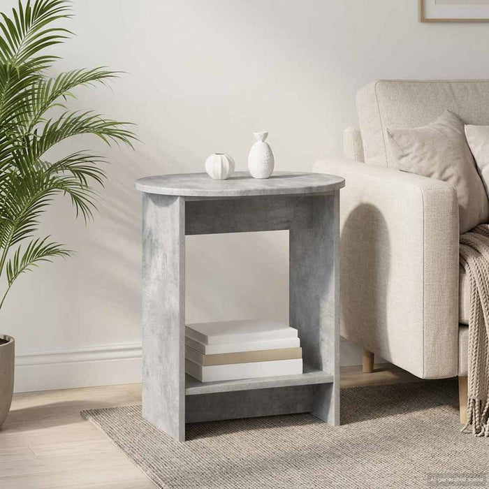 Masă laterală Gri Beton 50 x 39,5 x 55 cm Lemn prelucrat - WALTI WALTI