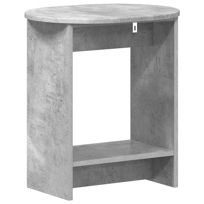 Masă laterală Gri Beton 50 x 39,5 x 55 cm Lemn prelucrat - WALTI WALTI