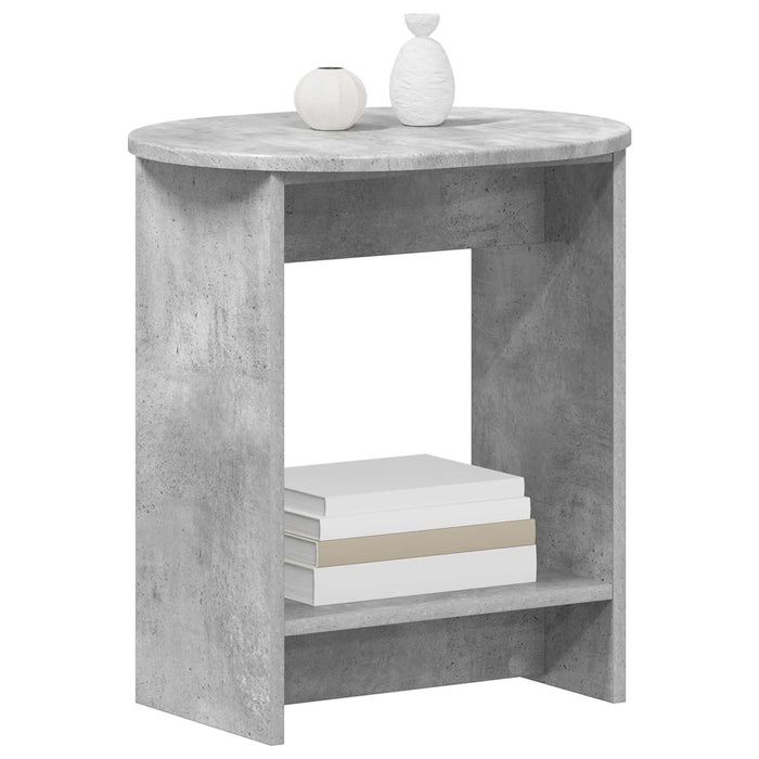 Masă laterală Gri Beton 50 x 39,5 x 55 cm Lemn prelucrat - WALTI WALTI