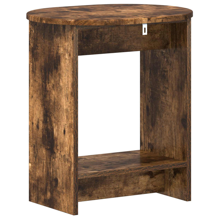 Masă laterală Stejar fumuriu 50 x 39,5 x 55 cm Lemn prelucrat - WALTI WALTI